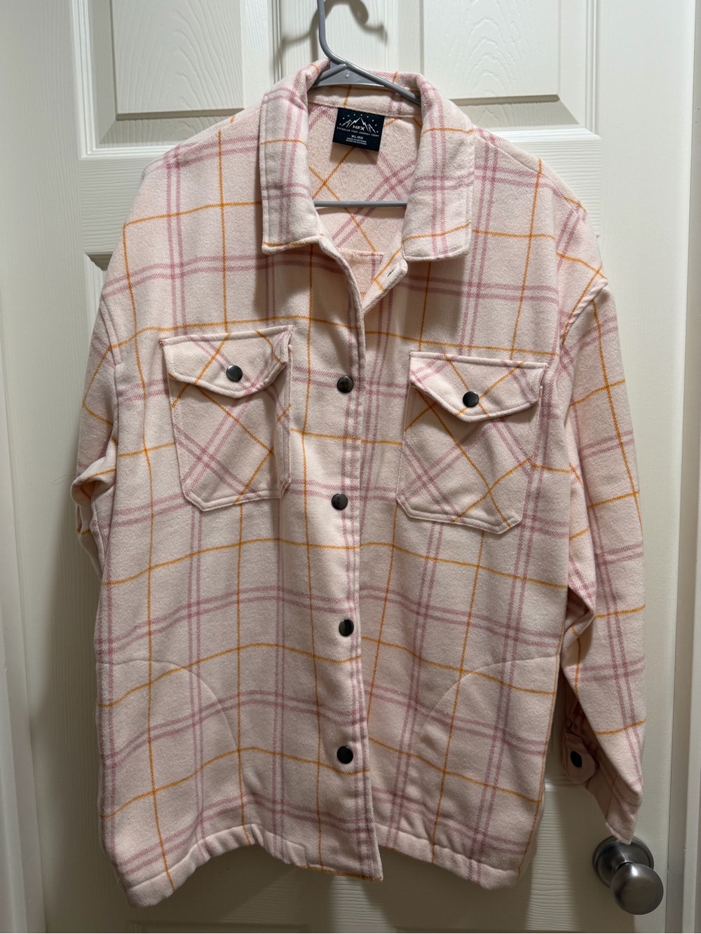 HFC Pink Plaid Button Up